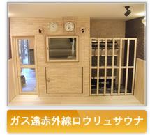 ガス遠赤外線ロウリュサウナ